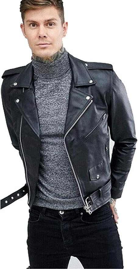 Leather jacket By Reclaimed Vintage