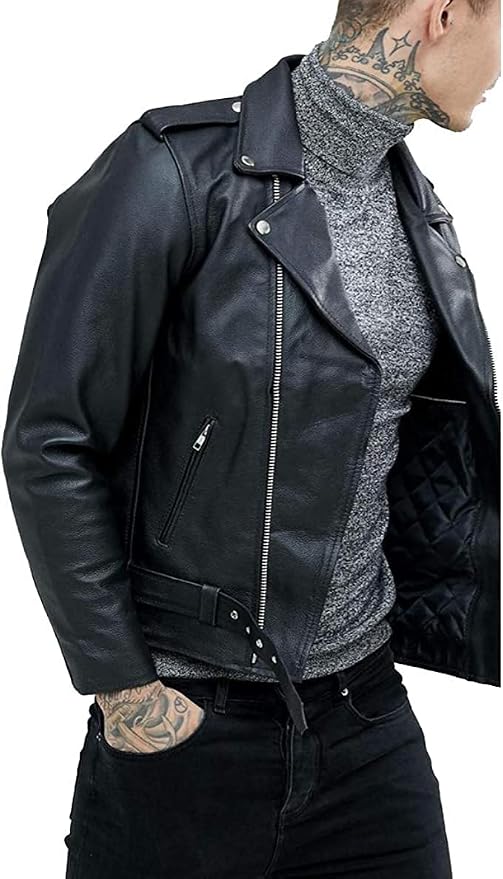 Leather jacket By Reclaimed Vintage