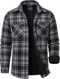 Sherpa Lined Flannel Jacket for Men